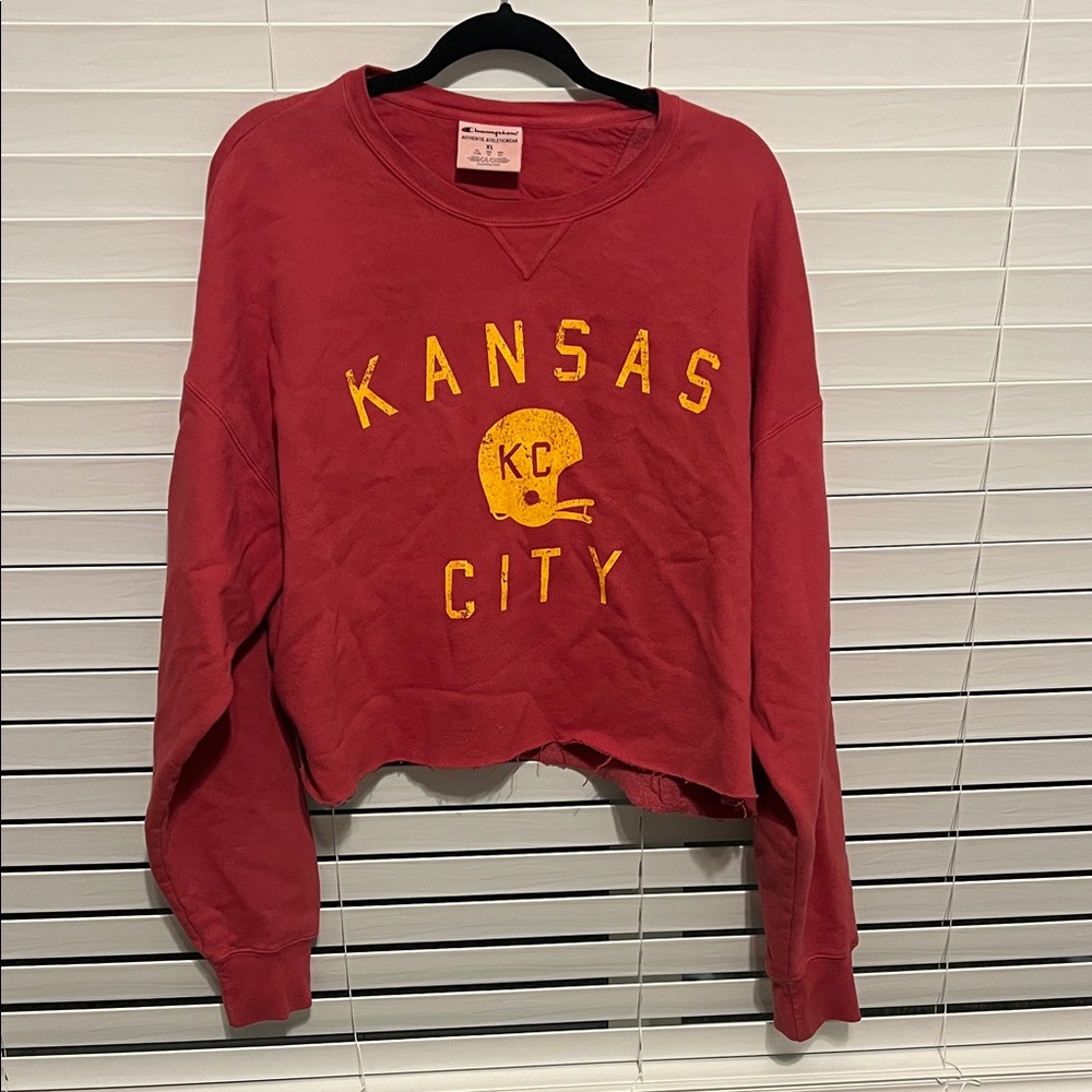 Kansas City Chiefs Champion cropped sweatshirt